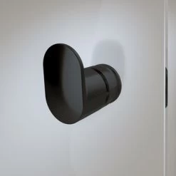 Sealskin Draaideur Met Zijwand Hooked , 90x90 Cm Breed, 200 Cm Hoog, Mat Zwart -Badkamer Verkoop 123 6847