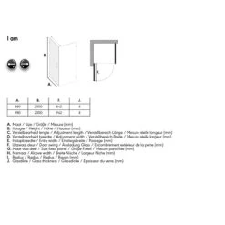 Sealskin Swingdeur Voor Douchewand I AM 90x200 Cm Zwart -Badkamer Verkoop 123 6865