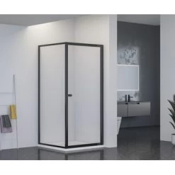 Atlantic Roan Douchewand En -deur 90x90x190cm Zwart -Badkamer Verkoop 123 6925