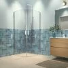 Sealskin Inc. Tweedelige Kwartronde Douchecabine 90x90x200 Cm, 8 Mm Helder Veiligheidsglas Met Antikalklaag Zilver Hoogglans -Badkamer Verkoop 123 6962