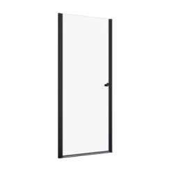 Sealskin Hooked Draaideur In Nis, 90 Cm Breed, 200 Cm Hoog, Mat Zwart -Badkamer Verkoop 123 6979