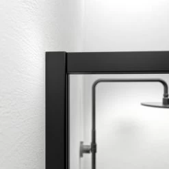 SEALSKIN Schuifdeur Voor Nis Contour Zwart 120x200cm -Badkamer Verkoop 123 6991