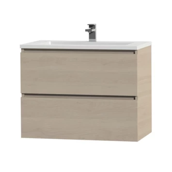 Tiger Karlo Badkamermeubel 80 Cm Naturel Eiken Met Wastafel Hoogglans Wit 3 Tiger Karlo Badkamermeubel 80 Cm Naturel Eiken Met Wastafel Hoogglans Wit