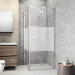 Sealskin Douchewand Code L 90x197 Cm Met Gesatineerde Band