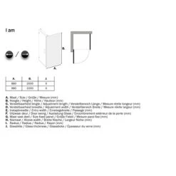 Sealskin Douchewand Voor Swingdeur I AM 200x90 Cm RVS -Badkamer Verkoop 123 7093