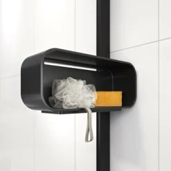 Sealskin Inc. Inloopdouche Type A3 90x200 Cm Met Douchemand, 8 Mm Helder Veiligheidsglas Met Antikalklaag Mat Zwart -Badkamer Verkoop 123 7282