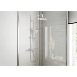 Hansgrohe Douchesysteem Vernis Blend 200 Met Thermostaatkraan Chroom -Badkamer Verkoop 123 7358