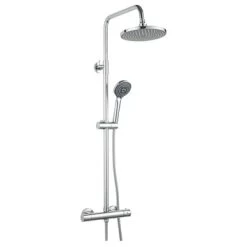 Atlantic Regendouche Asher Chroom Met Thermostatische Douchekraan En Handdouche 3 Douchestanden