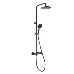 Tiger Regendoucheset Akcent Met Thermostatisch Kraan Zwart -Badkamer Verkoop 123 7436