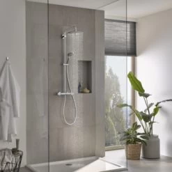 Grohe Douchesysteem Vitalio Joy 260 Cooltouch Met Thermostaatkraan Quickfix Chroom -Badkamer Verkoop 123 7455