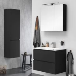 Tiger Kolomkast Karlo Zwart Mat -Badkamer Verkoop 123 748