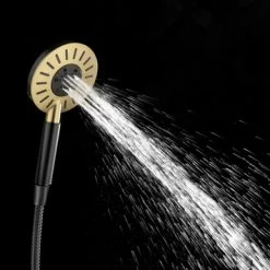 Tiger Regendoucheset Akcent Zwart Messing -Badkamer Verkoop 123 7496