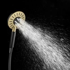 Tiger Regendoucheset Akcent Zwart Messing -Badkamer Verkoop 123 7498