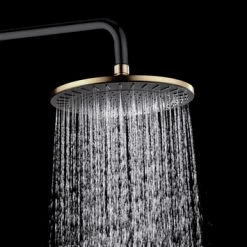 Tiger Regendoucheset Akcent Zwart Messing -Badkamer Verkoop 123 7499