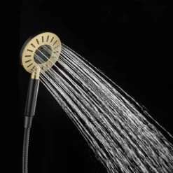 Tiger Doucheset Akcent 3 Straalstanden Zwart/messing -Badkamer Verkoop 123 7531