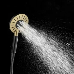 Tiger Doucheset Akcent 3 Straalstanden Zwart/messing -Badkamer Verkoop 123 7532