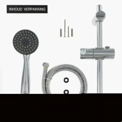 Tiger Splash Doucheset Murcia Waterbesparend Chroom 10 Tiger Splash Doucheset Murcia Waterbesparend Chroom -Badkamer Verkoop 123 7565