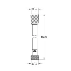 Grohe Doucheslang VitalioFlex Zilver 150 Cm 6 Grohe Doucheslang VitalioFlex Zilver 150 Cm -Badkamer Verkoop 123 7615