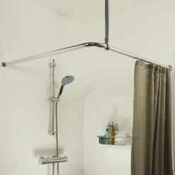 Sealskin Plafondsteun Seallux Voor Douchegordijnstang Chroom 60 Cm 8 Sealskin Plafondsteun Seallux Voor Douchegordijnstang Chroom 60 Cm -Badkamer Verkoop 123 7705