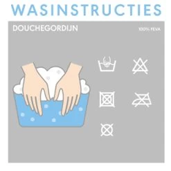 Sealskin Douchegordijn Bubbles Aqua PVC 200x180 Cm -Badkamer Verkoop 123 7747