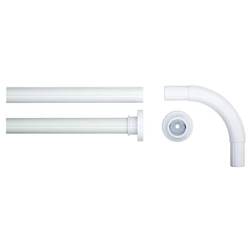 Sealskin Douchegordijnstang Seallux Hoekstang Wit 90x90 Cm 3 Sealskin Douchegordijnstang Seallux Hoekstang Wit 90x90 Cm