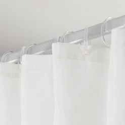 Sealskin Douchegordijn Flow 180x200cm Zwart/wit -Badkamer Verkoop 123 7784