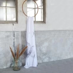 Sealskin Douchegordijn Flow 180x200cm Zwart/wit -Badkamer Verkoop 123 7791