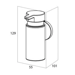 Tiger Zeepdispenser Noon Medium Zwart 19 Tiger Zeepdispenser Noon Medium Zwart -Badkamer Verkoop 123 783