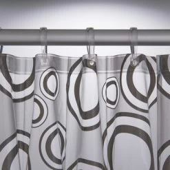 Sealskin Douchegordijn Circolo Grijs 180x200 Cm -Badkamer Verkoop 123 7860