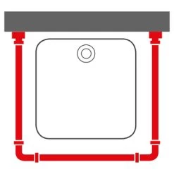 Sealskin Douchegordijnstang Easy Roll Aluminium 90x90 Cm -Badkamer Verkoop 123 7896