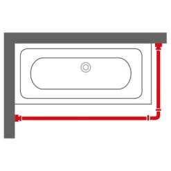 Sealskin Douchegordijnstang Easy Roll Aluminium 90x90 Cm -Badkamer Verkoop 123 7897