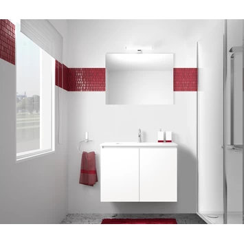 Atlantic By Allibert Badmeubelset Emma 80 Cm 2 Deurs Wit 4 Atlantic By Allibert Badmeubelset Emma 80 Cm 2 Deurs Wit - Afbeelding 2