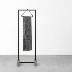 Sealskin Douchegordijn Brave 180x200cm Zwart/wit -Badkamer Verkoop 123 7925