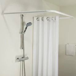 Sealskin Douchegordijnstang Seallux Combi Wit 11 Sealskin Douchegordijnstang Seallux Combi Wit -Badkamer Verkoop 123 7958