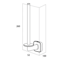 Tiger Toiletrolhouder Carv Zwart -Badkamer Verkoop 123 8062