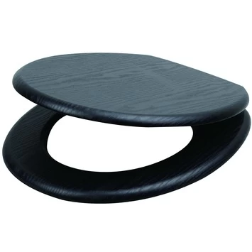 Handson WC Bril Antero Zwart Hout 4 Handson WC Bril Antero Zwart Hout - Afbeelding 2