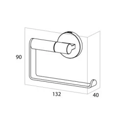 Toiletrolhouder Tiger Noon RVS -Badkamer Verkoop 123 8092