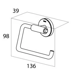 Tiger Toiletrolhouder Urban Wit -Badkamer Verkoop 123 8137