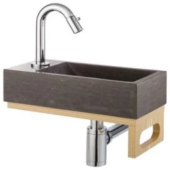 Atlantic Fonteinset Brody Links Zwart Natuursteen 36x18x9 Cm 7 Atlantic Fonteinset Brody Links Zwart Natuursteen 36x18x9 Cm -Badkamer Verkoop 123 8156