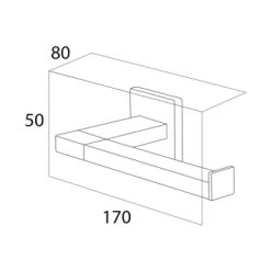 Tiger Toiletrolhouder Items Chroom -Badkamer Verkoop 123 8170