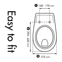 Cedo Tropea Beach Wc Bril Pergamon Softclose D-vorm Thermoplast -Badkamer Verkoop 123 8188