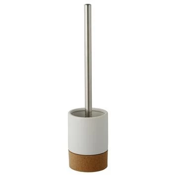 Atlantic Toiletborstelhouder Kurk/Mat Wit 3 Atlantic Toiletborstelhouder Kurk/Mat Wit