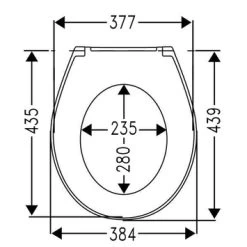 Cedo Pelosa Wc Bril Wit Softclose Duroplast -Badkamer Verkoop 123 8197