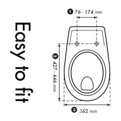 Cedo Mosaic Wc Bril Softclose Duroplast -Badkamer Verkoop 123 8266