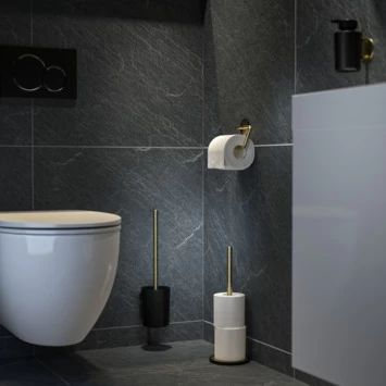 Tiger Tune Toiletrolhouder Messing/zwart 7 Tiger Tune Toiletrolhouder Messing/zwart - Afbeelding 5