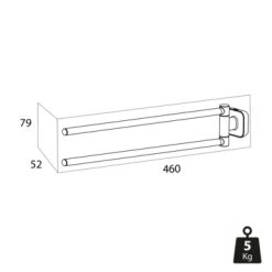 Tiger Cooper Handdoekhaak Groot RVS Geborsteld / Zwart 11 Tiger Cooper Handdoekhaak Groot RVS Geborsteld / Zwart -Badkamer Verkoop 123 8354