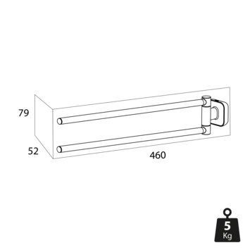 Tiger Cooper Handdoekhaak Groot RVS Geborsteld / Zwart 7 Tiger Cooper Handdoekhaak Groot RVS Geborsteld / Zwart - Afbeelding 5