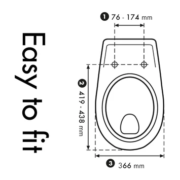 Cedo Shell Wc Bril Softclose Duroplast 5 Cedo Shell Wc Bril Softclose Duroplast - Afbeelding 3