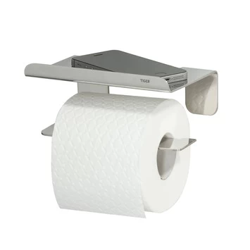 Tiger Toiletrolhouder Colar Met Plateau Chroom 3 Tiger Toiletrolhouder Colar Met Plateau Chroom