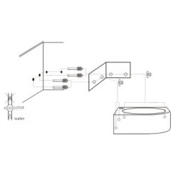 Differnz Cleo Hoekfontein Wit 30X30X10 Cm 13 Differnz Cleo Hoekfontein Wit 30X30X10 Cm -Badkamer Verkoop 123 8563